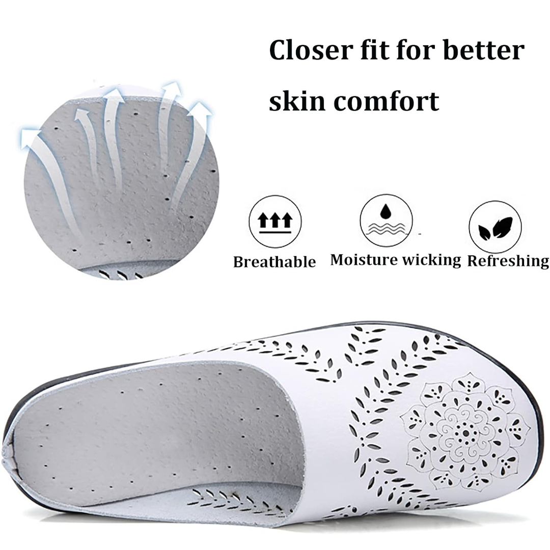 Airfleek Wide Toe Box & Wide Size Leather Mules – New Colors