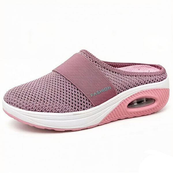 🔥80% OFF-Diabetic Air-Cushion Slip-On Walking Shoes, Orthopedic Diabetic Slippers, with Arch-Support for Women