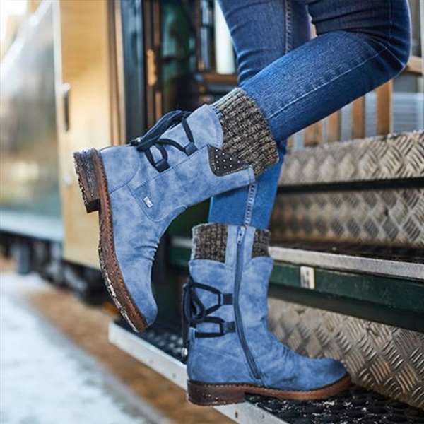 🔥Last Day! 50% OFF - PREMIUM Orthopaedic Waterproof Mid-Calf Boots: Easy-Zip Pain Relief Walking Shoes