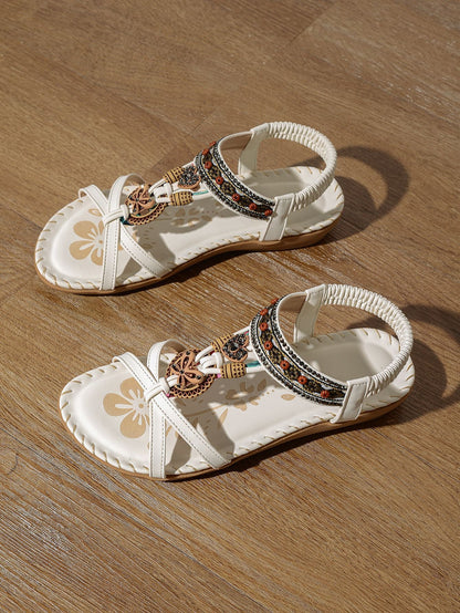 💝 Summer Sale ⭐ Women's Fashion Bohemian Open-Toe Rhinestone Sandals