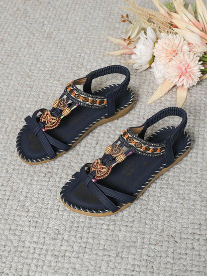 💝 Summer Sale ⭐ Women's Fashion Bohemian Open-Toe Rhinestone Sandals