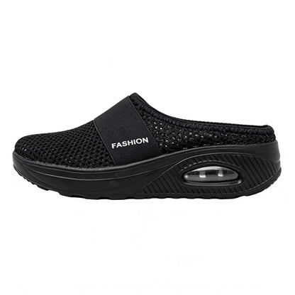 🔥80% OFF-Diabetic Air-Cushion Slip-On Walking Shoes, Orthopedic Diabetic Slippers, with Arch-Support for Women