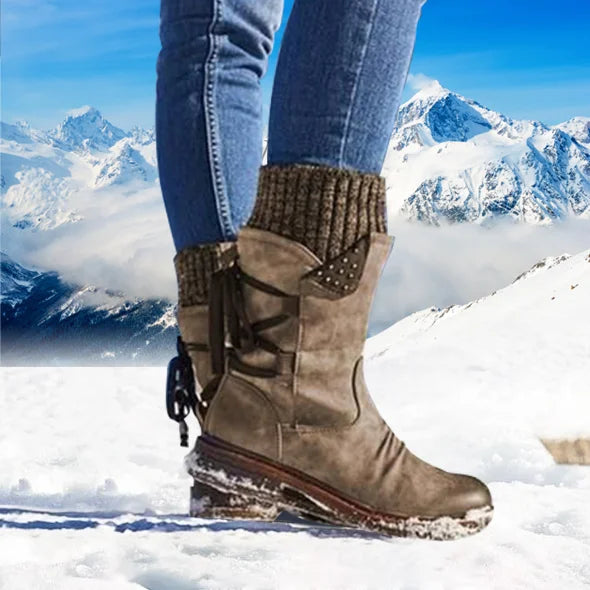 🔥Last Day! 50% OFF - PREMIUM Orthopaedic Waterproof Mid-Calf Boots: Easy-Zip Pain Relief Walking Shoes
