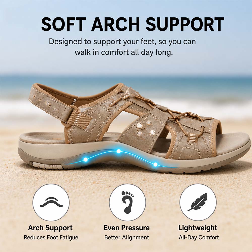 🏆 2026 Best Seller – Women’s Most Wanted Soft Arch Support & Adjustable Sandals ☁️💆‍♀️