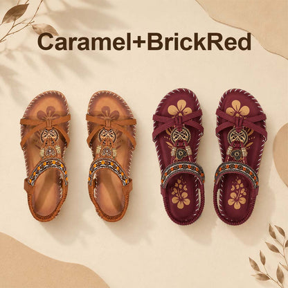 💝 Summer Sale ⭐ Women's Fashion Bohemian Open-Toe Rhinestone Sandals