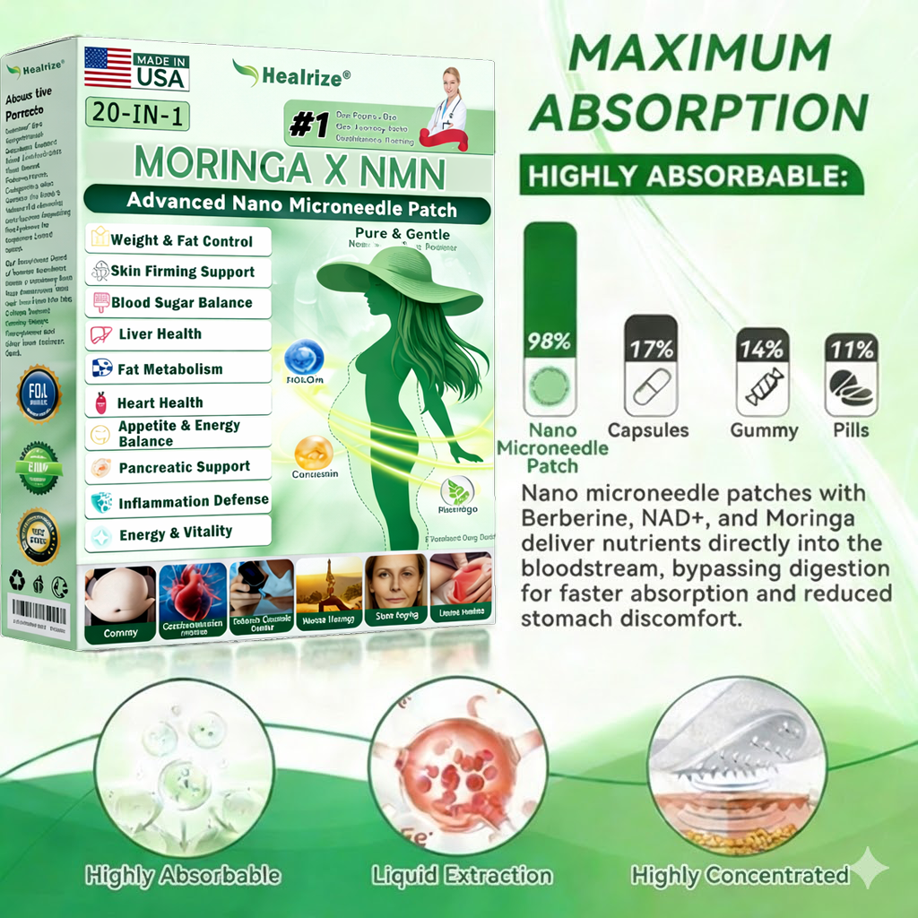 🇺🇸 𝑶𝒇𝒇𝒊𝒄𝒊𝒂𝒍 𝑶𝒏𝒍𝒊𝒏𝒆 𝑺𝒕𝒐𝒓𝒆 |  Healrize®🎄🎄 𝑴𝒐𝒓𝒊𝒏𝒈𝒂 & 𝑩𝒆𝒓𝒃𝒆𝒓𝒊𝒏𝒆 20-𝑰𝑵-1 𝑨𝒅𝒗𝒂𝒏𝒄𝒆𝒅 𝑵𝒂𝒏𝒐 𝑴𝒊𝒄𝒓𝒐𝒏𝒆𝒆𝒅𝒍𝒆 𝑷𝒂𝒕𝒄𝒉 (𝐎𝐧𝐜𝐞 𝐃𝐚𝐢𝐥𝐲, 𝐯𝐢𝐬𝐢𝐛𝐥𝐞 𝐜𝐡𝐚𝐧𝐠𝐞𝐬 𝐢𝐧 𝟕 𝐝𝐚𝐲𝐬）✅ 𝐎𝐛𝐞𝐬𝐢𝐭𝐲, 𝐃𝐢𝐚𝐛𝐞𝐭𝐞𝐬, 𝐒𝐥𝐞𝐞𝐩 𝐀𝐩𝐧𝐞𝐚, 𝐀𝐧𝐝 𝐉𝐨𝐢𝐧𝐭 𝐈𝐬𝐬𝐮𝐞𝐬